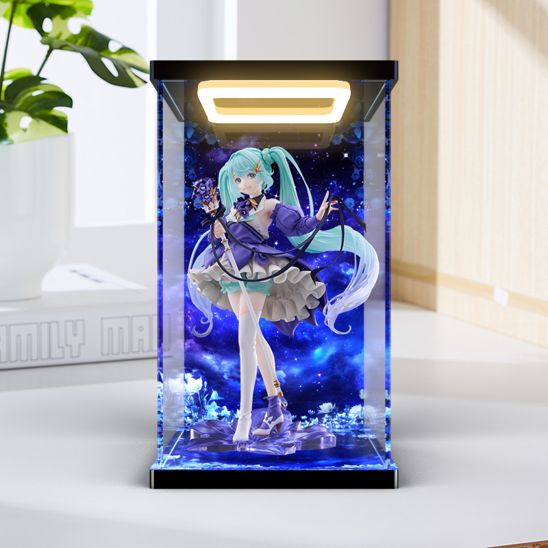 适用TAITO miku 初音未来2024生日会Flower手办高清回型灯收纳盒