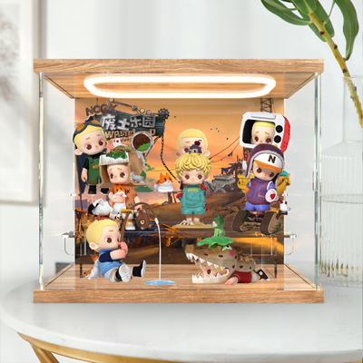 适用52TOYSNOOK废土乐园系列盲盒手办回型灯可开门高清防尘收纳盒