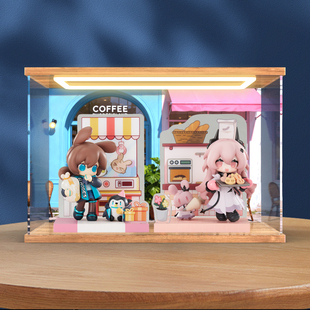 适用APEX TOYS 明日方舟 来份甜点Q版系列阿米娅魔手办潮玩收纳盒