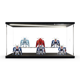 自由高达盲盒第二代2弹Qmsv-mini万代手办场景展示盒模型收纳盒