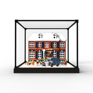 合金框亚克力展示盒适用乐高21330小鬼当家 透明防尘罩模型收纳盒