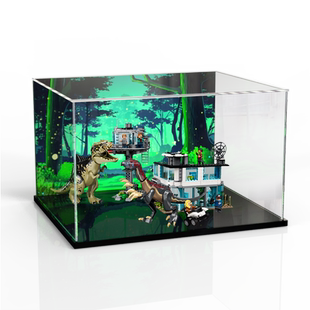 乐高侏罗纪世界 76949巨兽龙和镰刀龙袭击积木玩具模型专用收纳盒