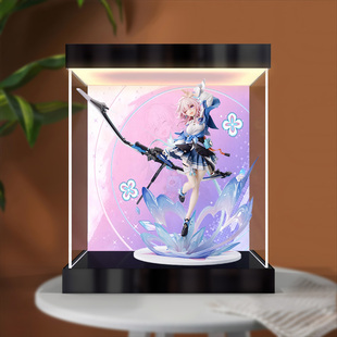 灯箱亚克力收纳盒适用绷坏:星穷铁道 三月七 1/7手办摆件防尘罩