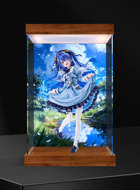 灯箱款收纳盒适用FNEX 虚拟主播-彩虹社 天宫心 亚克力主题背景