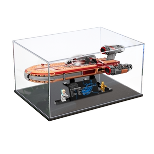 贝格宝亚克力乐高75341 卢克天行者陆地飞车 模型拼装防尘收纳盒