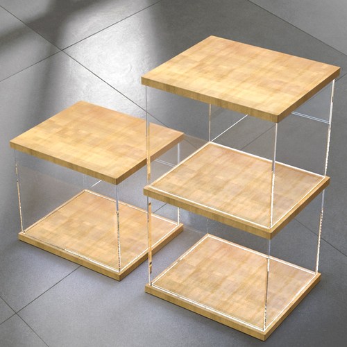 高达多层木制家用防尘架展示盒