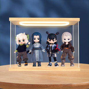 适用《罗小黑战记2》官方授权联名潮玩盲盒12分BJD盲盒灯光收纳盒