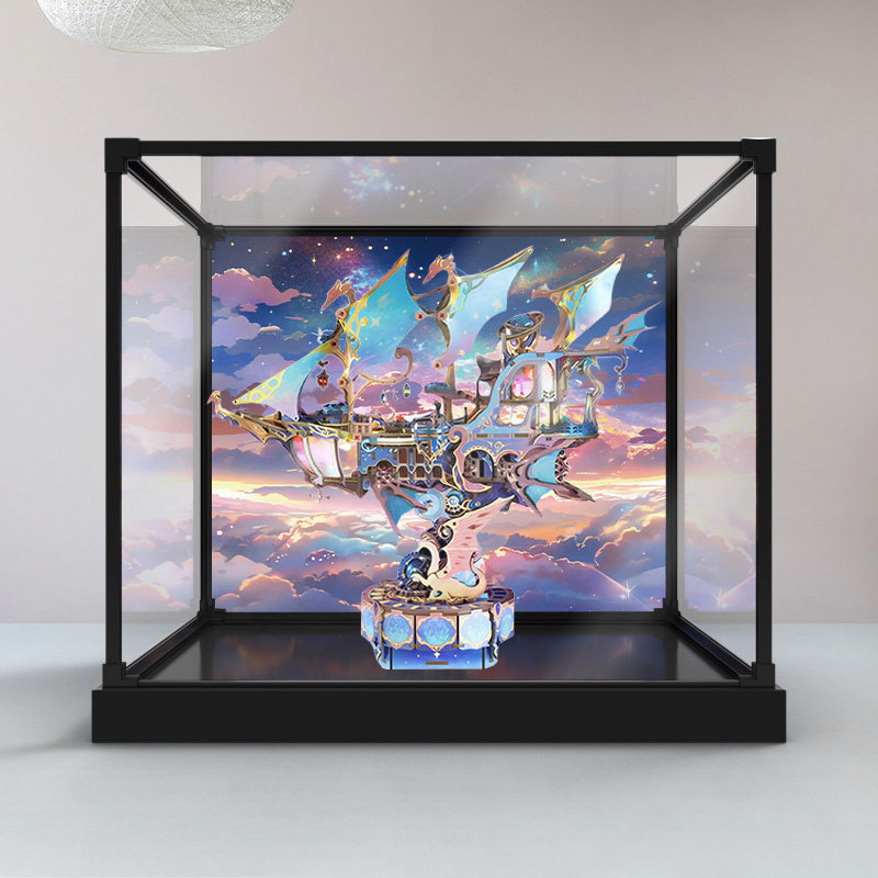 贝格宝适用同趣拼装模型星迹幻舟手工飞船榫卯积木合金框收纳盒图片