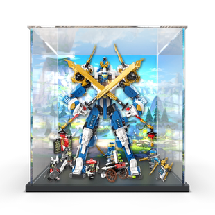 亚克力展示盒适用乐高71785 杰的泰坦机甲积木拼装模型透明收纳盒