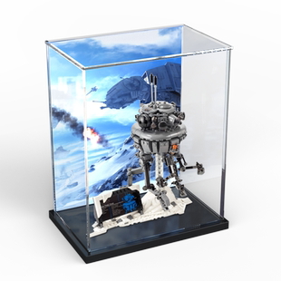 亚克力展示盒适用乐高75306帝国探测机器人展示模型防尘罩收纳盒