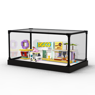亚克力展示盒适用乐高21339BTS防弹少年团防尘罩积木合金框收纳盒