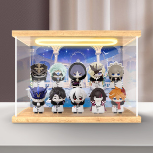 贝格宝适用Suplay元神愚人众执行官系列Q版盲盒亚克力灯光收纳盒