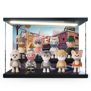 适用FARMER BOB7代动物公民系列盲盒场景展示盒手办摆件收纳盒