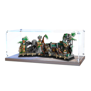 适用乐高77015展示盒夺宝奇兵印第安纳琼斯金像古庙木制收纳盒