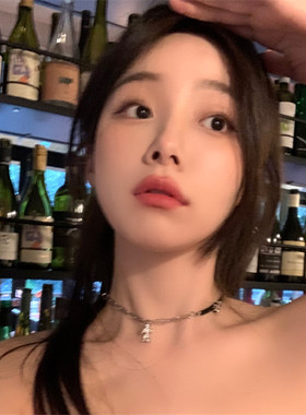 甜酷风黑色皮绳十字架拼接项链女小众设计感高级颈链choker锁骨链