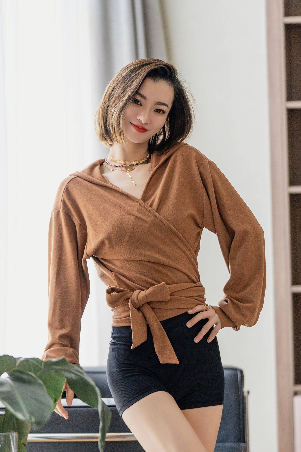 YONION精选｜芳丁超软糯瑜伽绑带连帽外套秋冬戴帽长袖运动开衫,运动/瑜伽/健身/球迷用品,瑜伽外套,淘宝优惠券,粉丝福利购,淘宝优惠卷