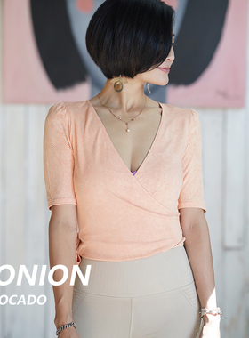 avocado牛油果瑜伽服气质绑带外撘紧身长袖柔软小罩衣