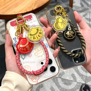 黄金999元宝暴富金章发财葫芦挂绳钥匙扣包包饰品男女情侣款