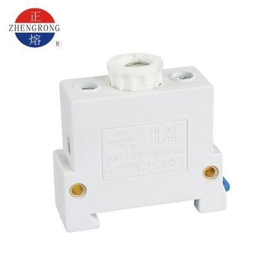 正浩R026 RL98-16 RL8B-16螺旋式熔断器底座导轨式陶瓷保险丝底座