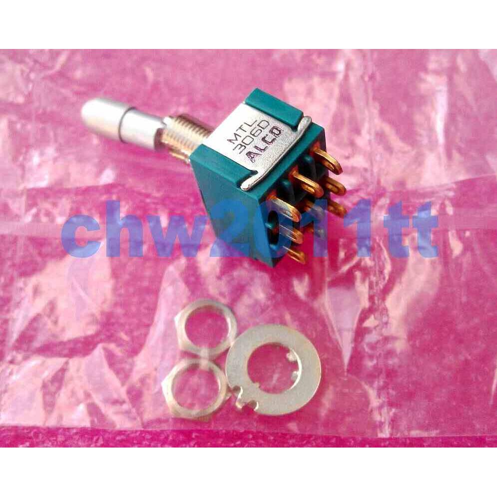 MTL306D 日本ALCO 摇杆 钮子 拨动开关 镀金9脚