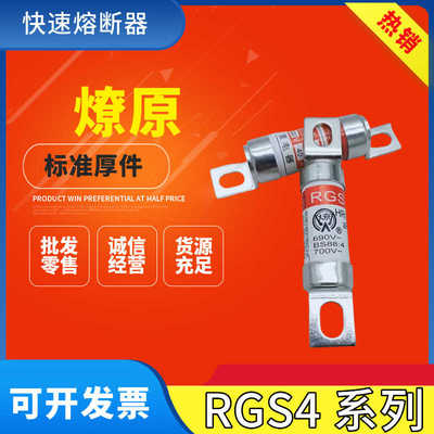 快速熔断器快熔保险丝RGS4 20A 32A  50A 63A 75A 80A 100A 125A