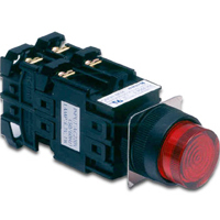 韩国建兴KOINO带灯按钮开关KH-2204P-2  220vac