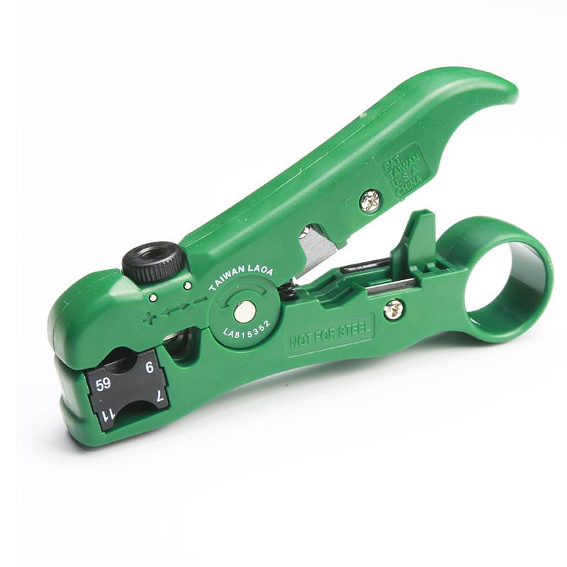 老A同轴电缆剥线钳 台湾原产多功能替换式剥皮钳4/6/8P网络剥线器