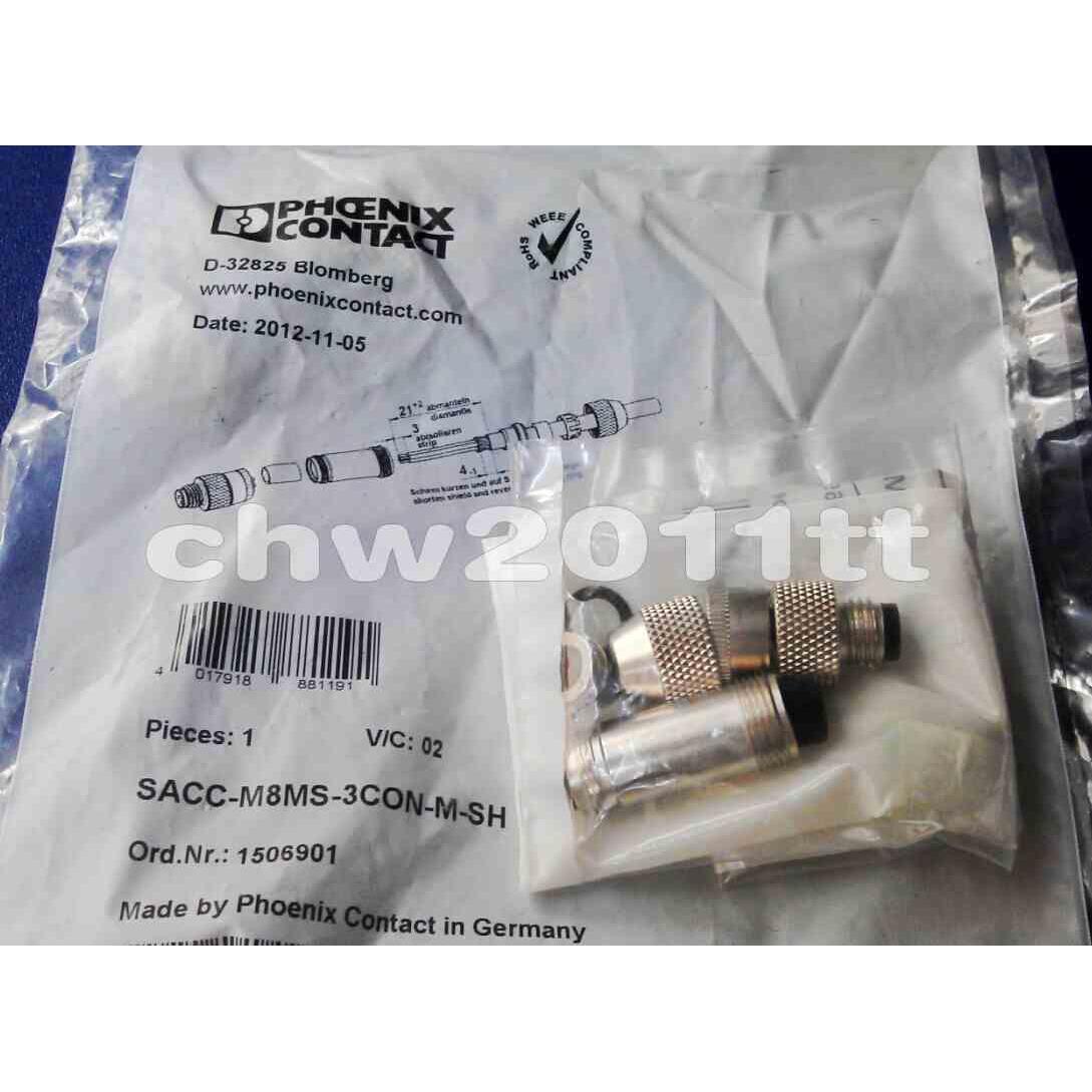 SACC-M8MS-3CON-M-SH 1506901 菲尼克斯PHCENIX环形公制连接器