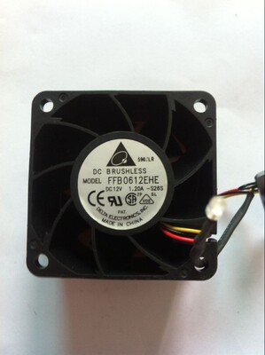 台达60*60*38 CPU箱散热风扇FFB0612EHE 12V 1.20A 6038散热设备