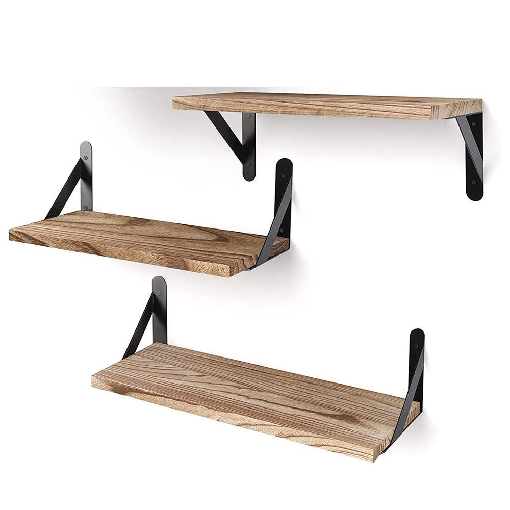 实木壁挂隔板墙上一字板北欧风置物架卧室储物架客厅装饰收纳架子