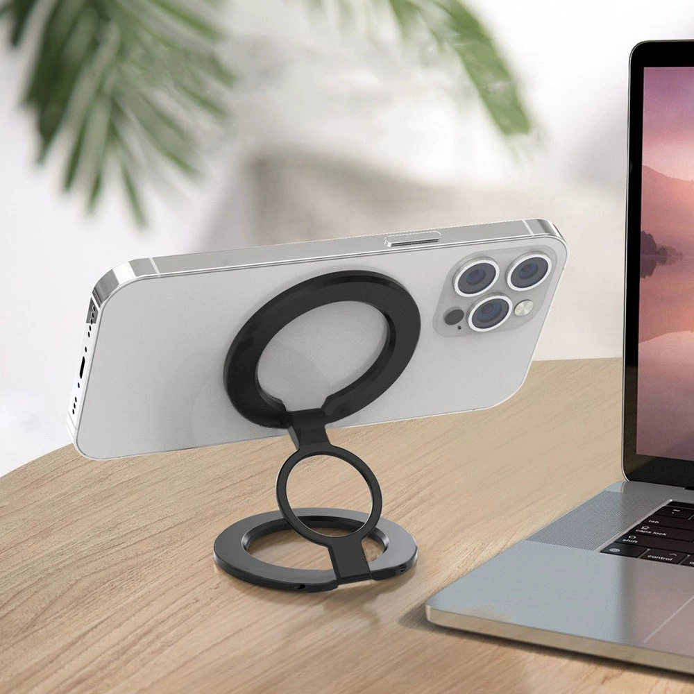 多功能双面磁吸支架合金材质超薄手机支架指环扣桌面爆款