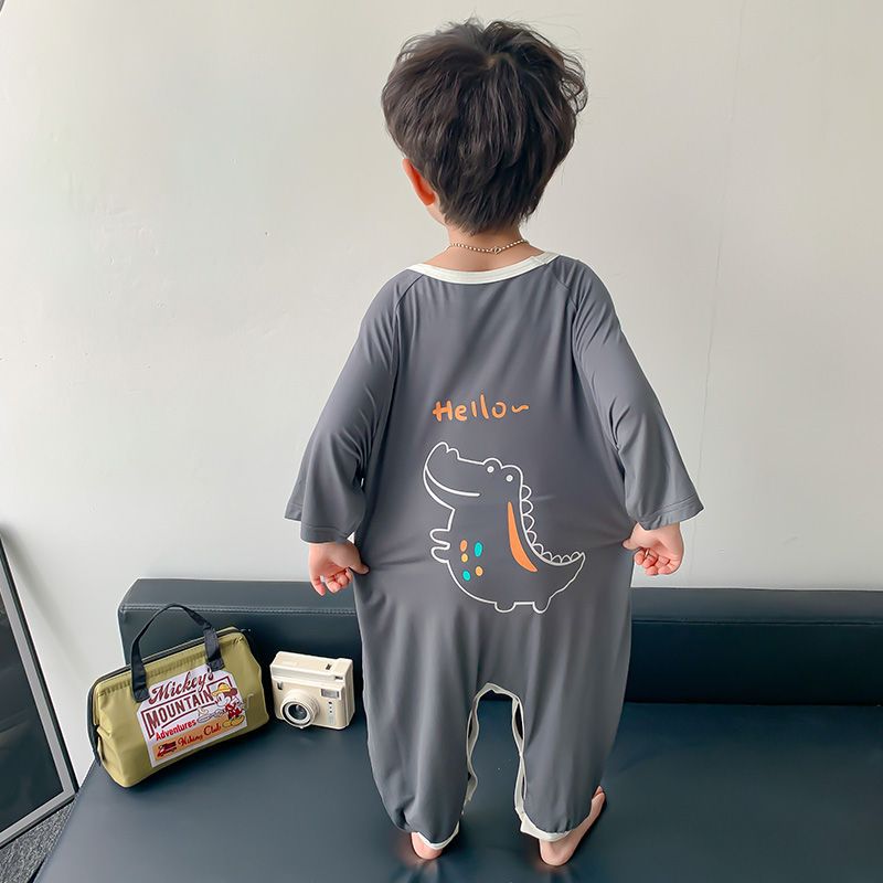 男童连体睡衣夏季莫代尔