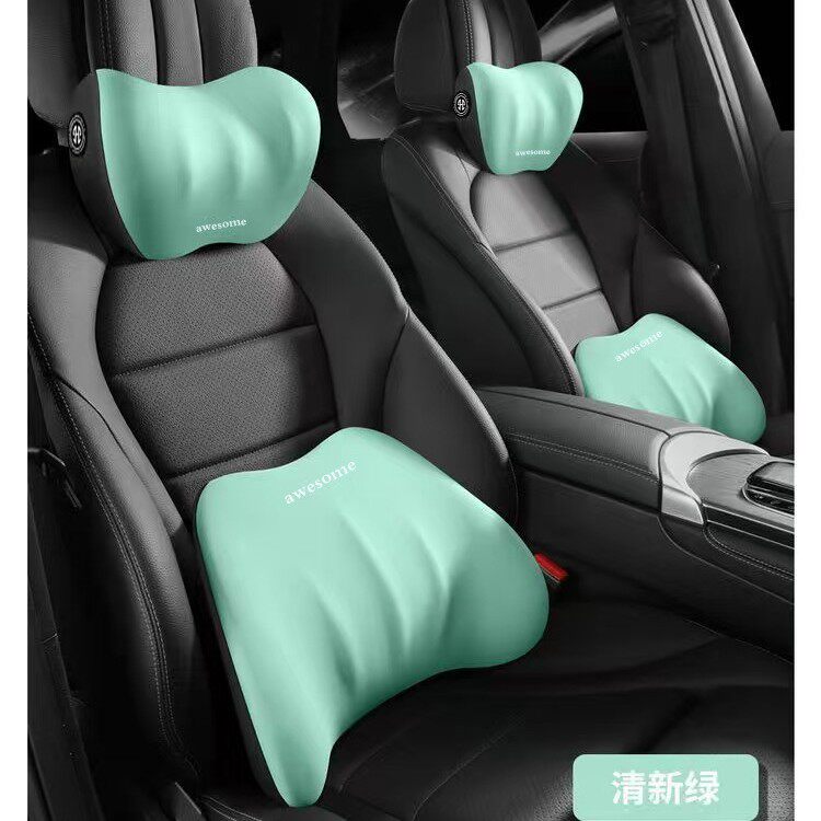 汽车头枕护颈枕头车内可爱车用靠垫靠枕颈枕内饰用品车载座椅腰靠