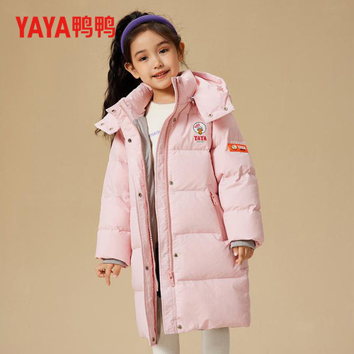 鸭鸭儿童羽绒服长款童装