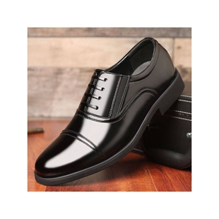 冬云服装男鞋教官商务正装休闲男三接头皮鞋黑色男款大码a78