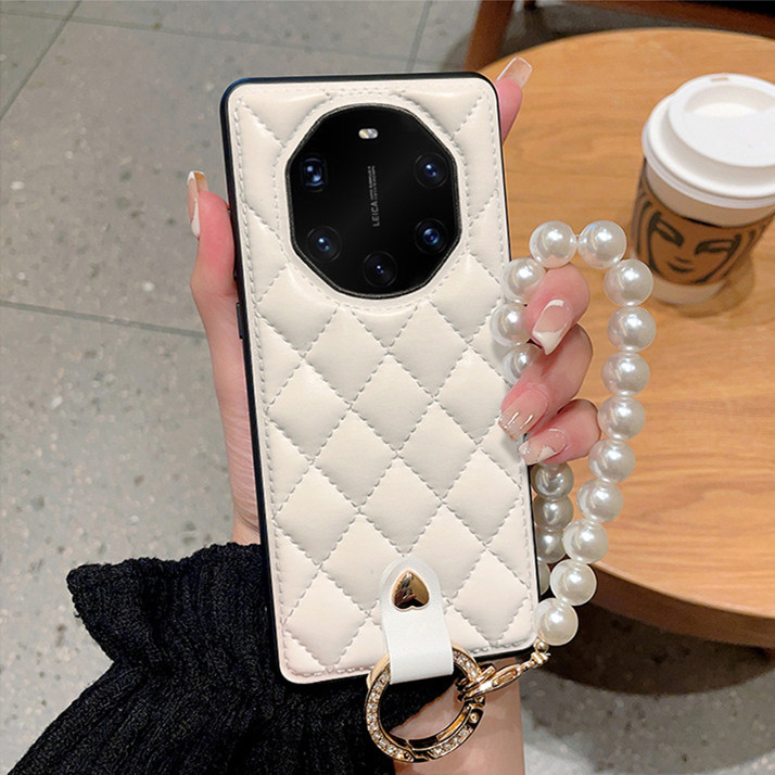 适用华为mate70RS保时捷手机壳非凡大师mate60RS限量版全包防摔珍珠手提挂绳保护套mt50/40rs网红新款女潮