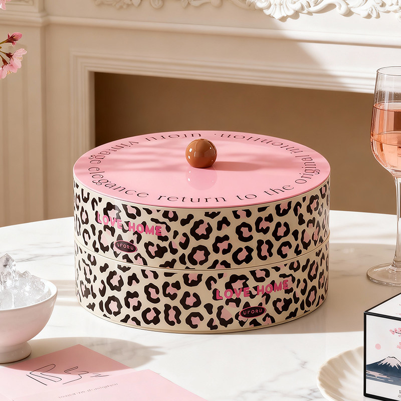 【高颜值家居】客厅精致果盘带盖