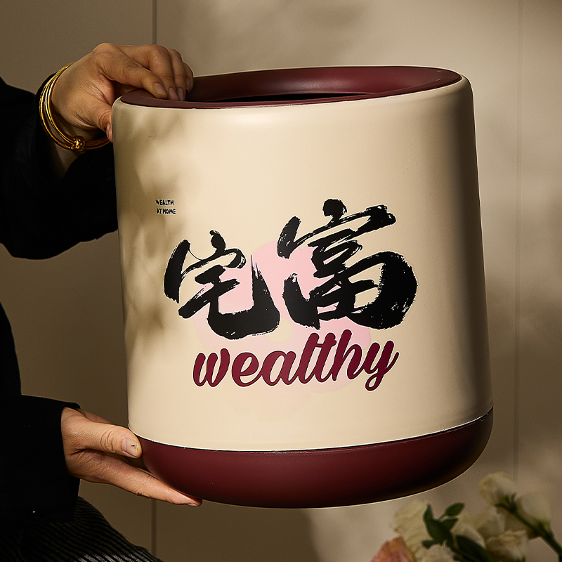 【中古风家居】客厅垃圾桶高颜值