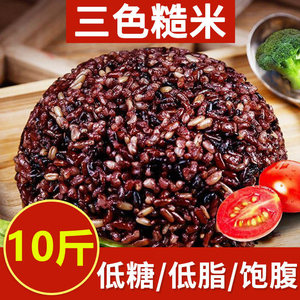 五色糙米饭低糖低脂粗粮三色糙米餐专食品适合的主食用