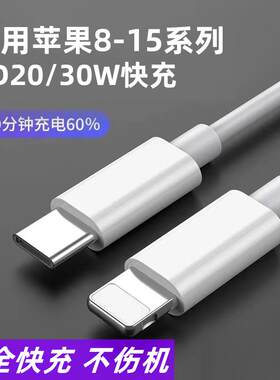 适用苹果iphone14充电器20W数据线8plusXXR11快充12插头13ProMax平板PD双c15编织线Type-C转lightning爱疯cto
