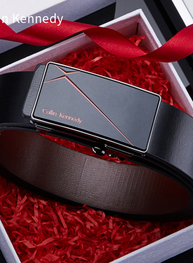 【重磅清仓】Callin Kennedy男士皮带真皮无牙自动扣内扣式腰带