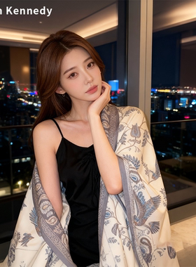 Callin Kennedy披肩外搭女2025新款围巾两用秋冬保暖仿羊绒斗篷