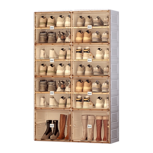 蚂蚁盒子简易免安装鞋柜家用简约现代新款爆款多层收纳短靴鞋架子