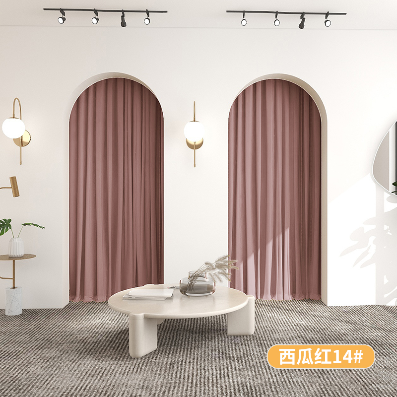 高端试衣间门帘服装店更衣室隔断布帘门帘隔断帘商场拱门丝绒窗帘