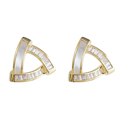 莫梵希几何图形耳钉小众设计感