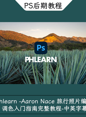 Phlearn -Aaron Nace 旅行照片编辑调色入门指南完整教程中英字幕