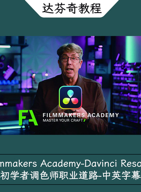 Filmmakers Academy-Davinci Resolve初学者调色师职业道路-中字