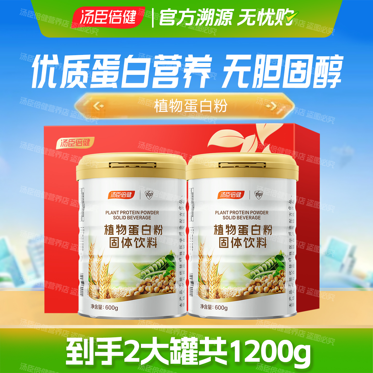 汤臣倍健蛋白质粉2罐装