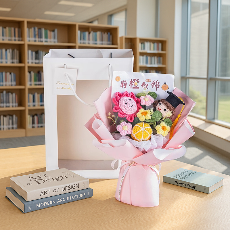 成品幼儿园小学初中高中毕业花束