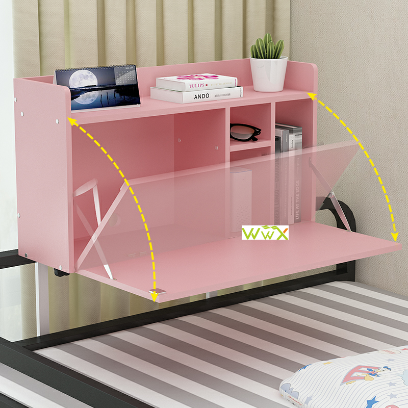 college student dormitory foldable table mounted on bed